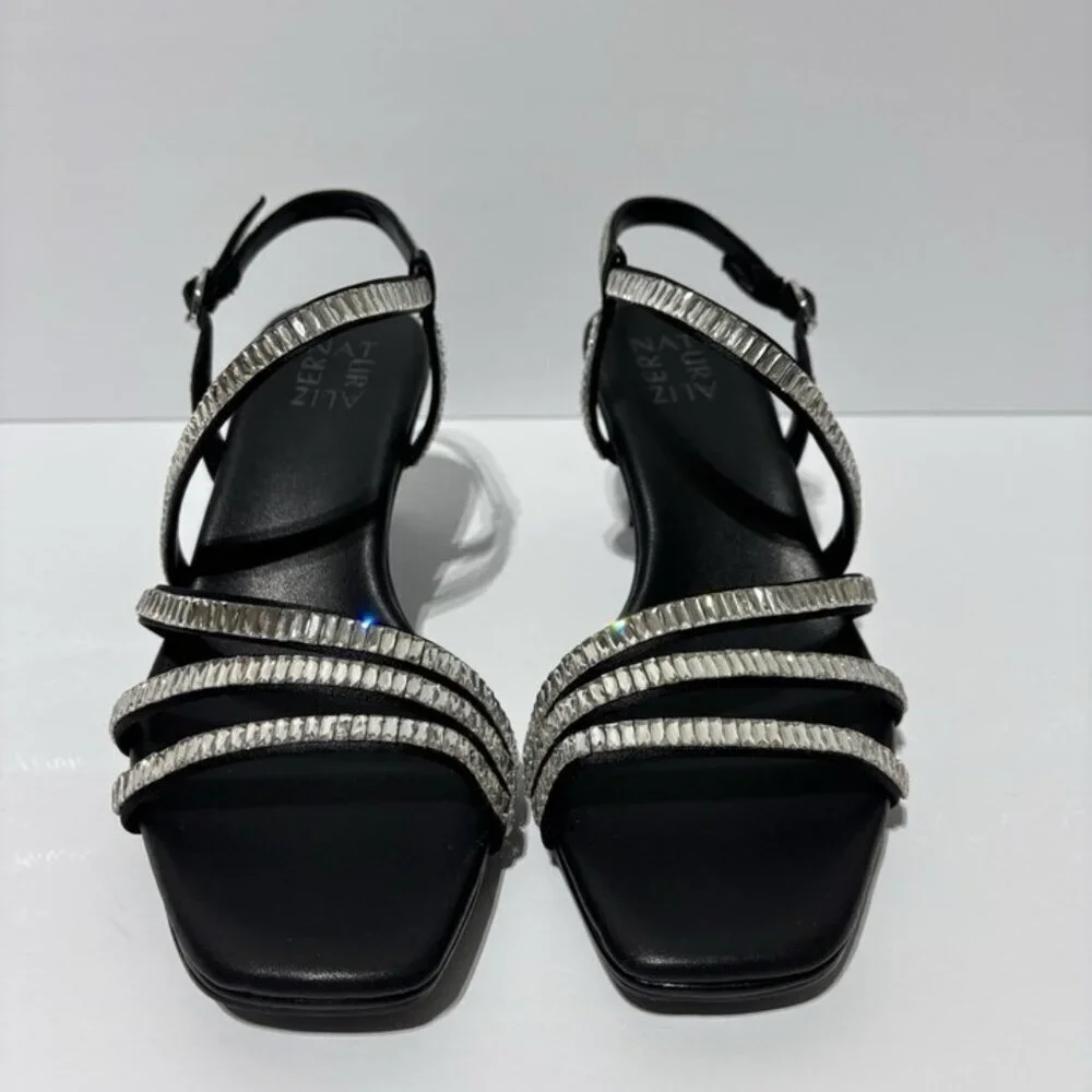 Naturalizer Women’s Galaxy 2 Strappy Sandals Black, Size 7W  New with box  UF